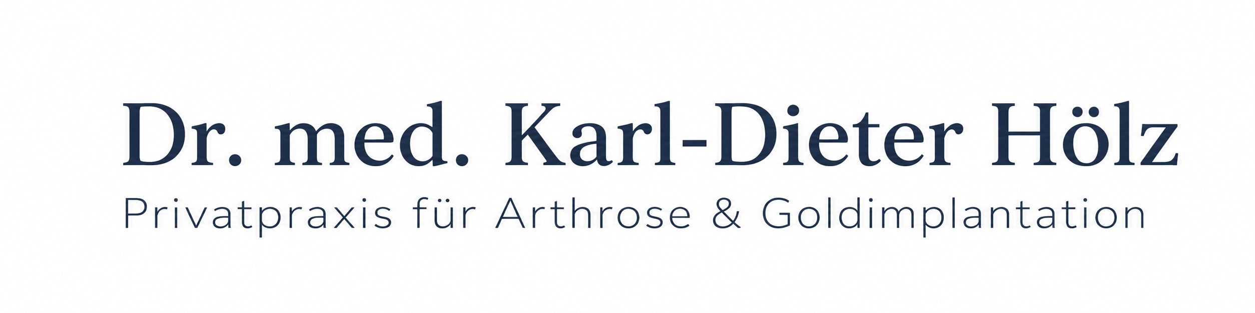 Logo der Goldtherapie Privatpraxis Dr. Hölz Stuttgart